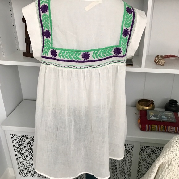 Embroidered Mexican Boho Top - Picture 5 of 6